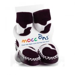Mocc Ons Cow Print Slippers